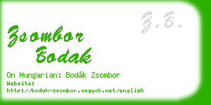 zsombor bodak business card